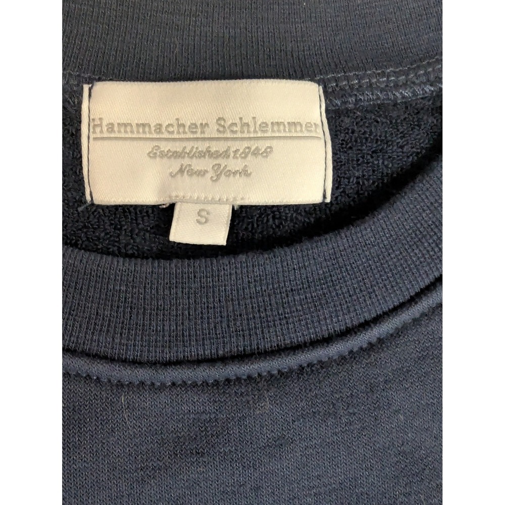 Hammacher Schlemmer European Comfort Lounge Set Navy Blue Portuguese Cotton S - Picture 3 of 16